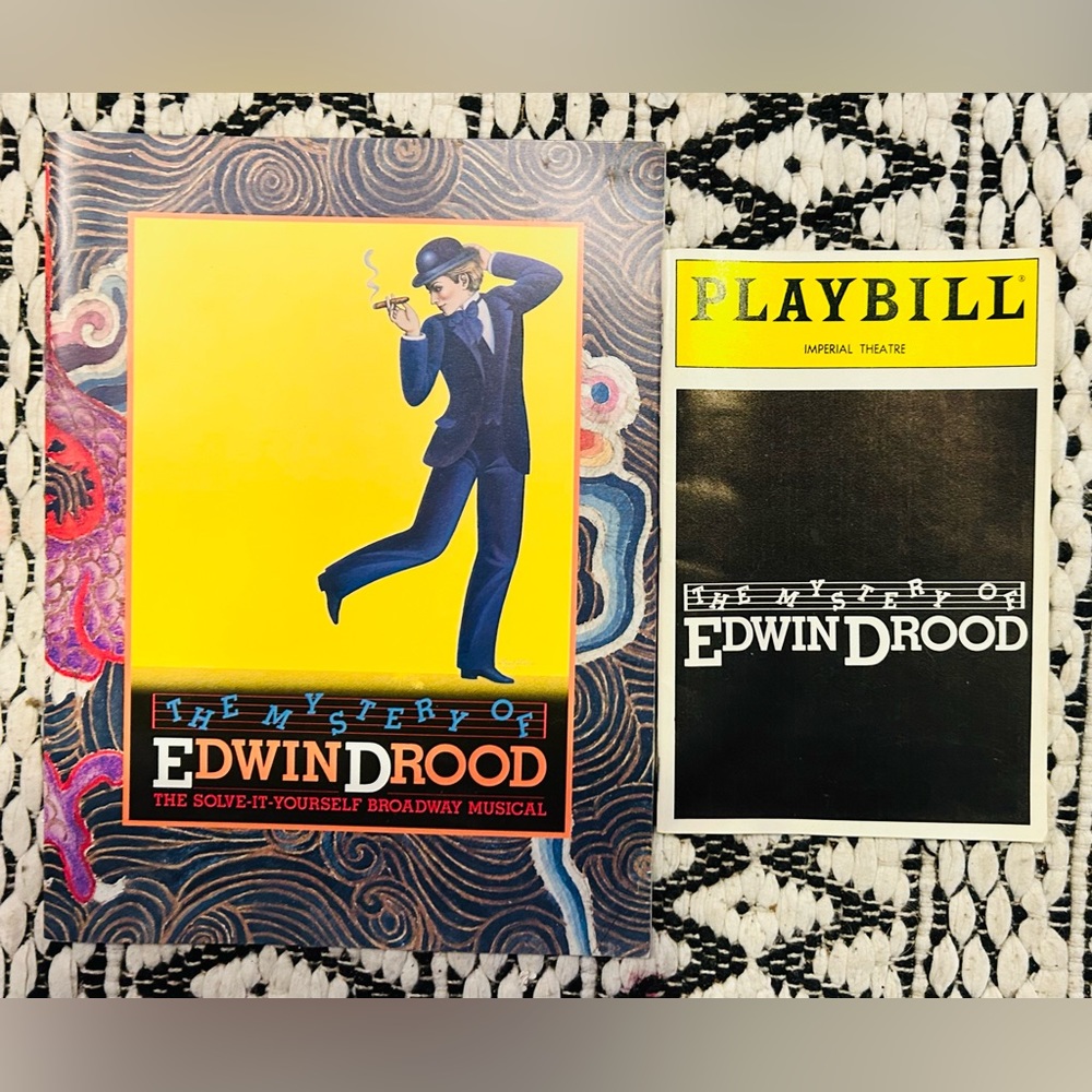 The mystery of Edwin Drood brochure program and playbill broadway vintage